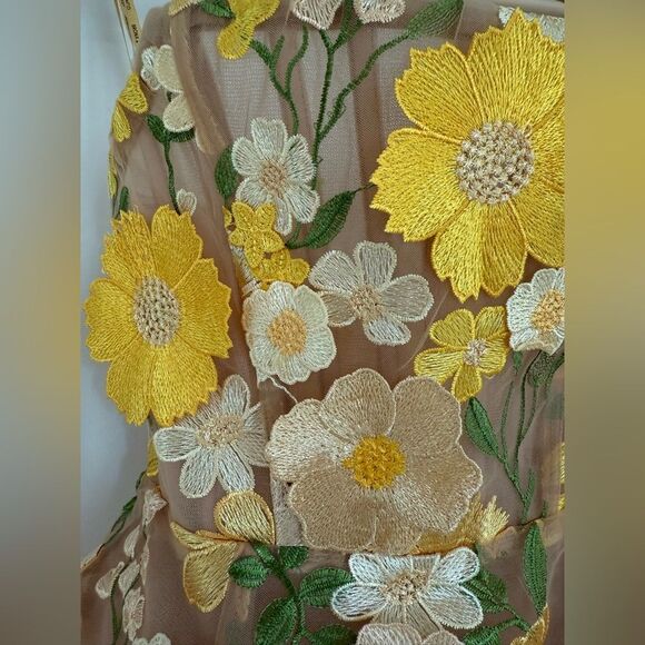 NWOT BRONX AND BANCO Jasmine Maraya Mini Dress in Yellow, size S - Picture 8 of 16